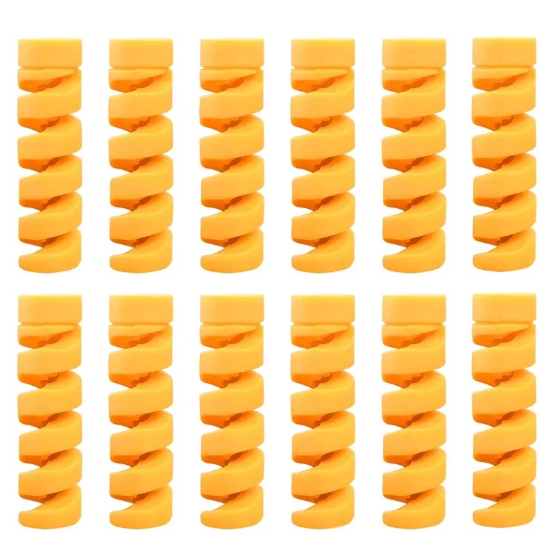 High Quality Cable Protector, 1/12pcs Universal Silicone Spiral Winder – Wire Organizer Cover for iPhone, USB Charger, Data