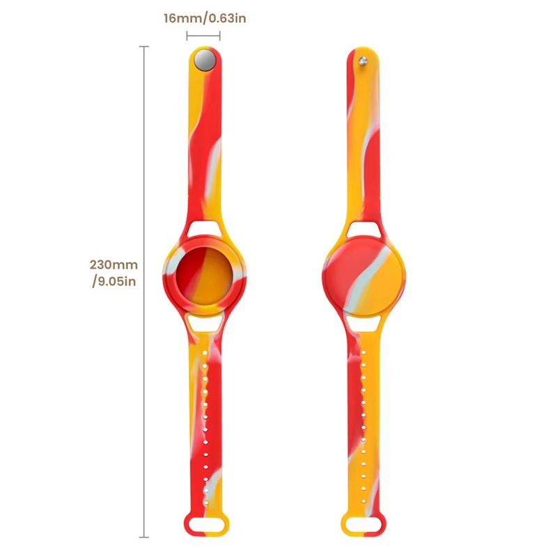 Premium Kids AirTag Wristband – Soft Silicone Anti-Lost Tracker Strap, Comfortable Durable Protective Bracelet for Children, Baby-Safe Material