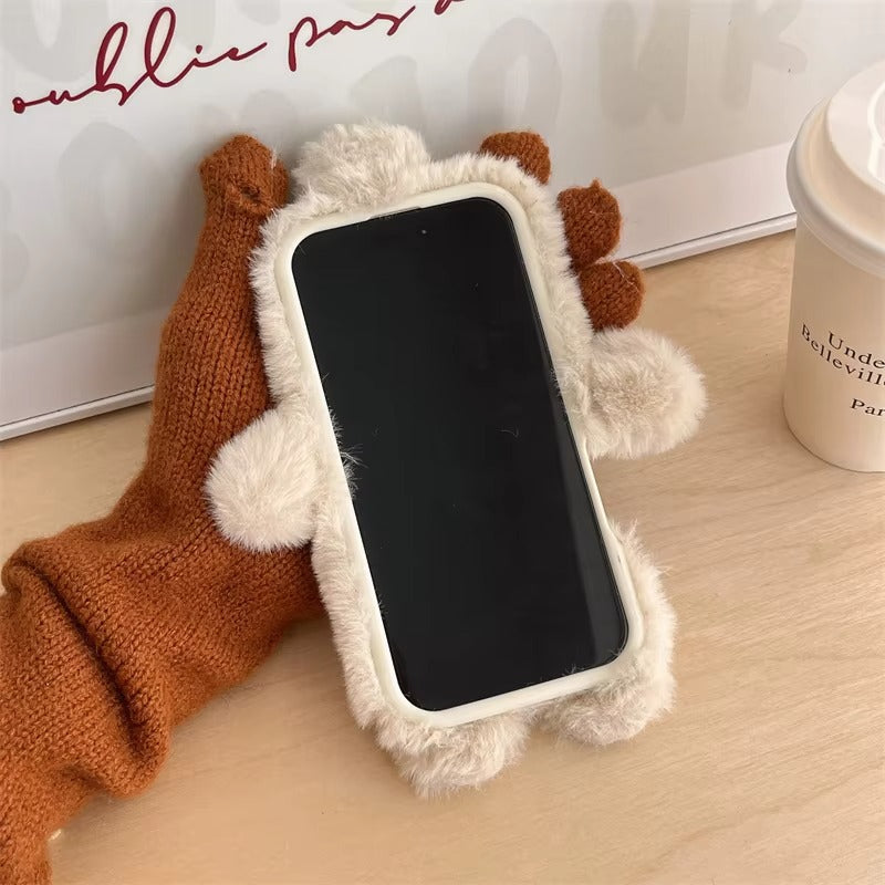 Luxury Apple iPhone Case, MagSafe Compatible, Camera Lens and Screen Protection, Ultra Thin, Shockproof, Magnetic, Full All Around Protection, Fluffy Rabbit Fur Cover