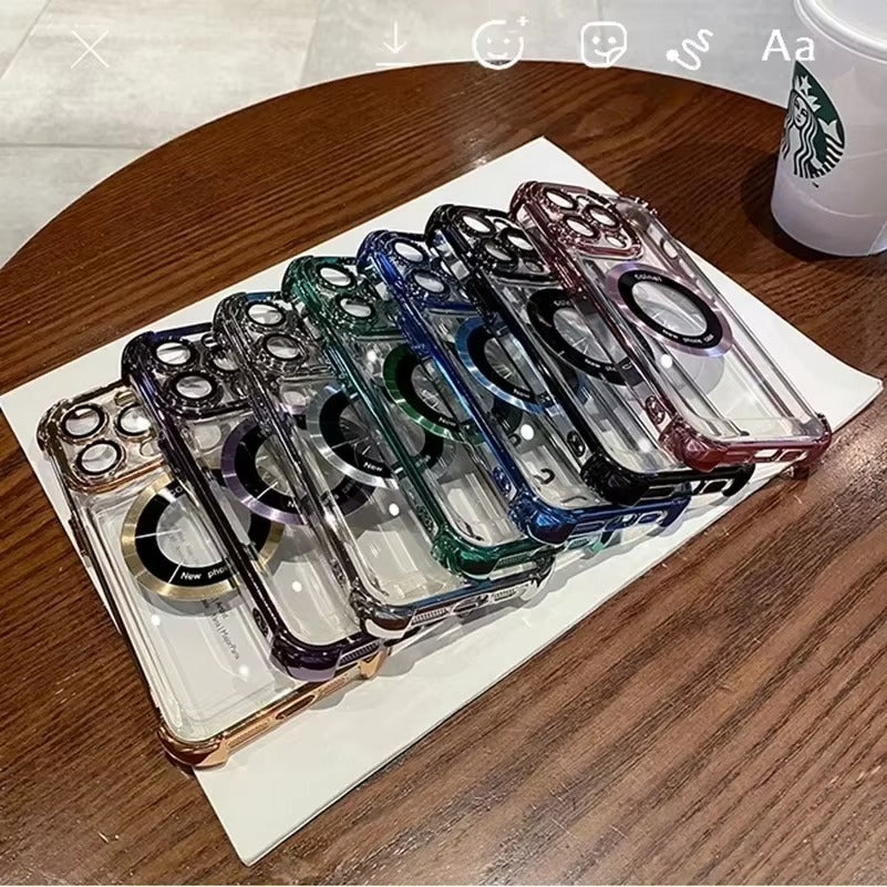 Premium Apple iPhone Case Camera Lens & Screen Protection, Ultra Thin Shockproof Magnetic Full All Around Protection Cover