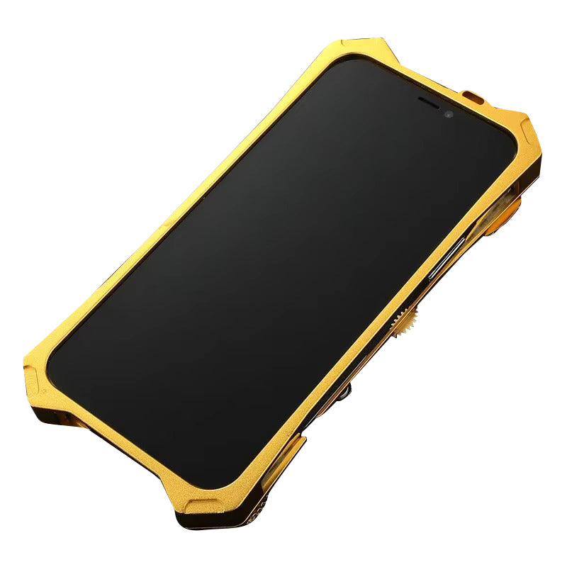 Robust Apple iPhone Case, MagSafe Compatible, Camera Lens and Screen Protection, Ultra Thin, Shockproof, Magnetic, Full All Around Protection, Gear Compass Skull Cover