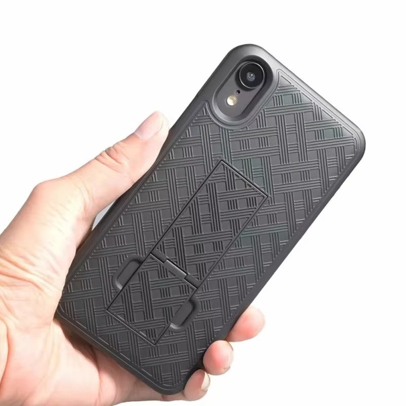 Robust Apple iPhone Case, MagSafe Compatible, Camera Lens & Screen Protection, Ultra Thin, Shockproof, Magnetic Full All Around Cover – Hybrid Defender Holster Case with Belt Clip for Rugged Daily Protection