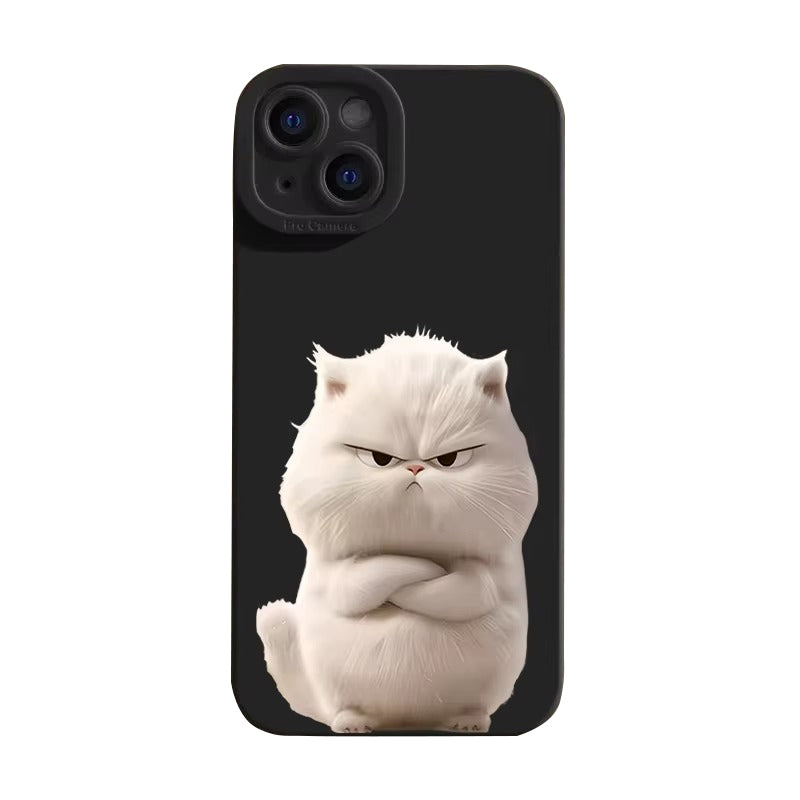 Premium Apple iPhone Case, MagSafe Compatible, Camera Lens and Screen Protection, Ultra Thin, Shockproof, Magnetic, Full All Around Protection, Cool Cat Soft Cover