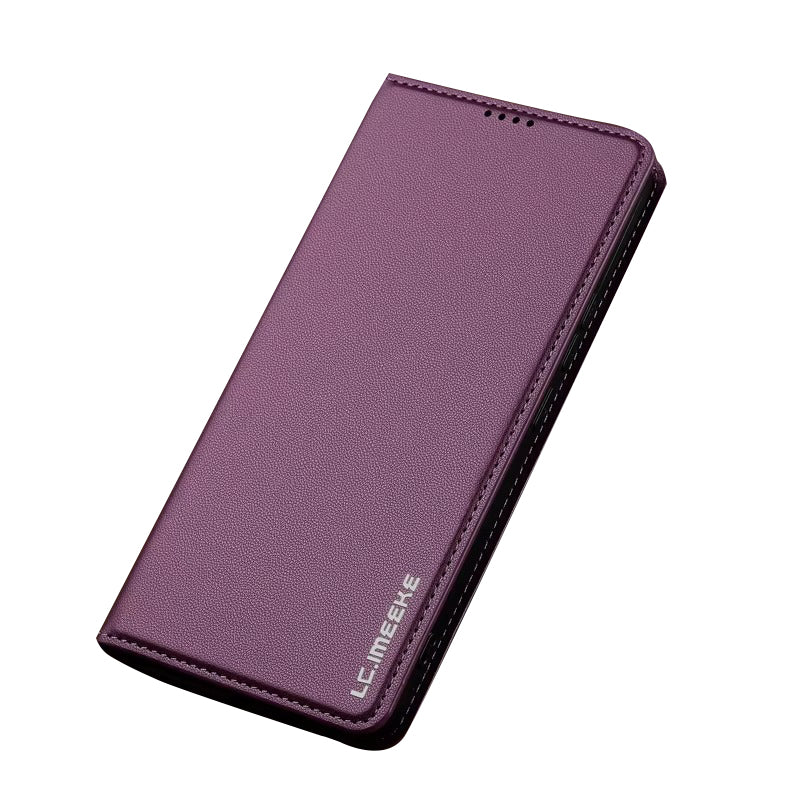 Luxury Apple iPhone Case, MagSafe Compatible, Camera Lens and Screen Protection, Ultra Thin, Shockproof, Magnetic, Full All Around Protection, Leather Flip Magnetic Cover