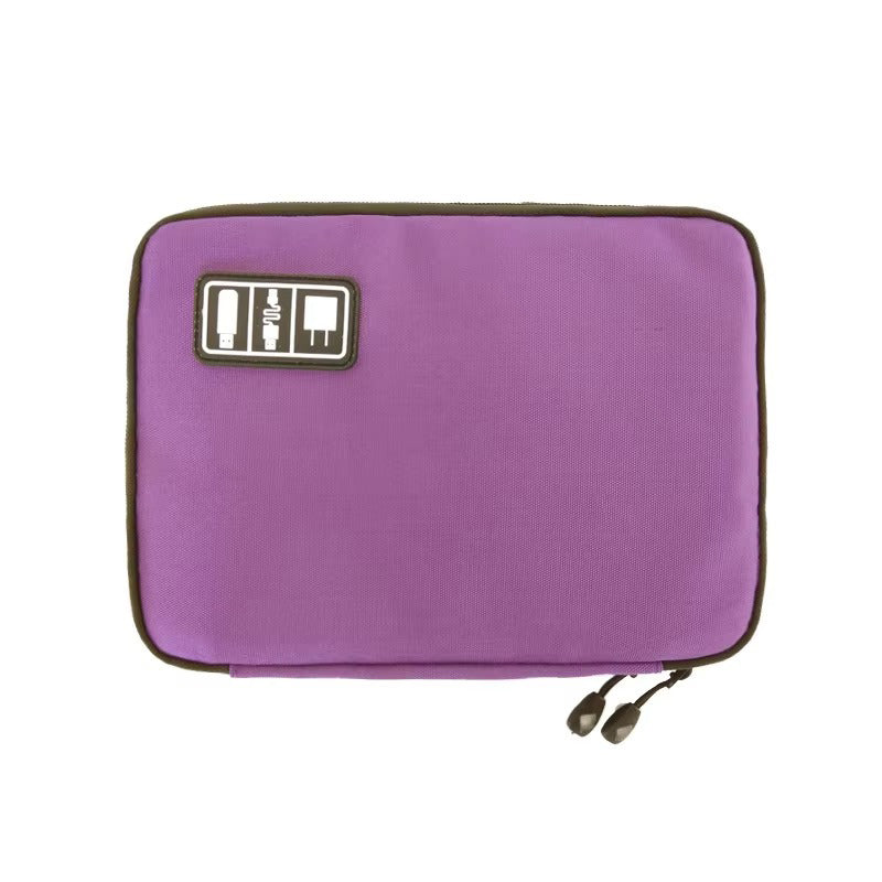 Premium Waterproof Travel Organizer Bag for Laptop Accessories – Compact Storage Case for External Hard Drive, Chargers, Cables, Headphones, SD Cards, U-Disk, Power Bank