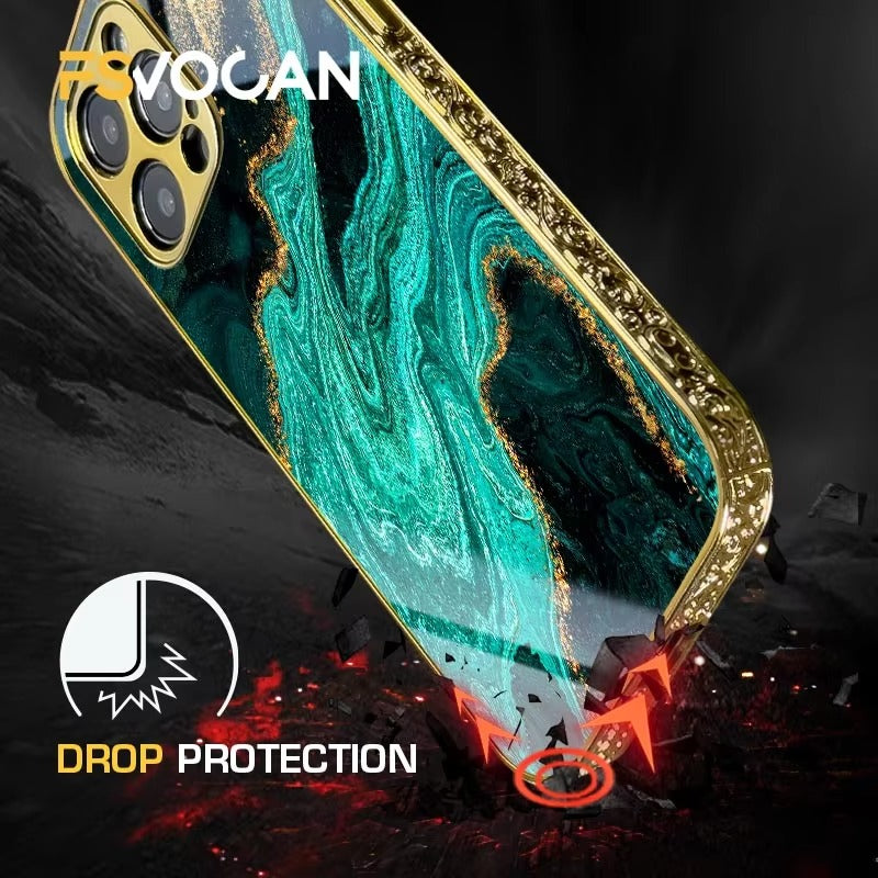 Luxury Apple iPhone Case, MagSafe Compatible, Camera Lens Protection, Screen Protection, Ultra Thin, Shockproof Cover