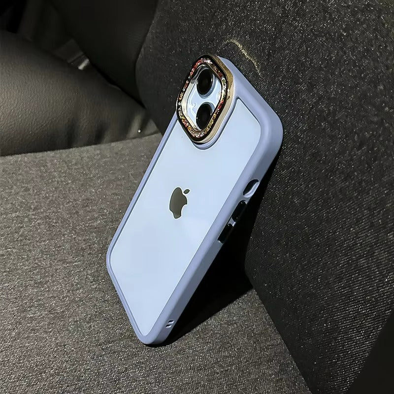 Luxury Apple iPhone Case, MagSafe Compatible, Camera Lens & Screen Protection, Ultra Thin, Shockproof, Magnetic Full All Around Cover – Glitter Diamond Transparent Armor Case with Enhanced Camera Protection