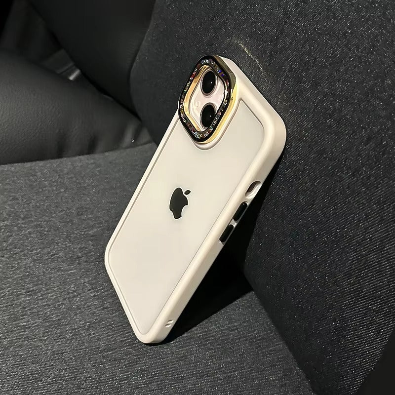 Luxury Apple iPhone Case, MagSafe Compatible, Camera Lens & Screen Protection, Ultra Thin, Shockproof, Magnetic Full All Around Cover – Glitter Diamond Transparent Armor Case with Enhanced Camera Protection