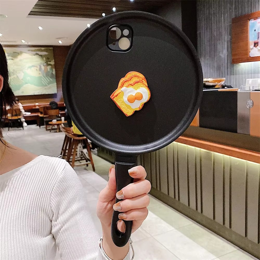 Premium Apple iPhone Case, MagSafe Compatible, Camera Lens and Screen Protection, Ultra Thin, Shockproof, Magnetic, Full All Around Protection, 3D Cartoon Pan Egg Cover