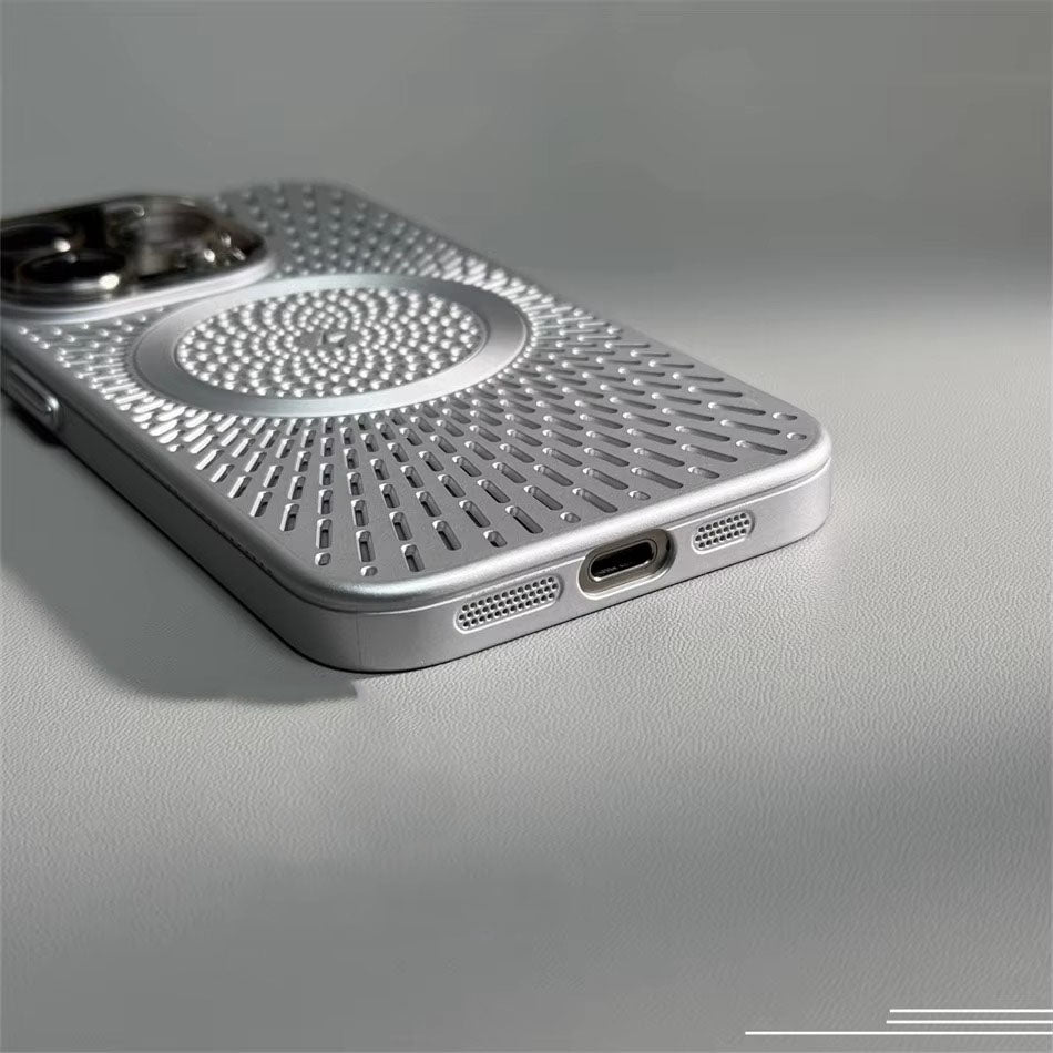 Premium Apple iPhone Case, MagSafe Compatible, Camera Lens & Screen Protection, Ultra Thin, Shockproof, Magnetic Full All Around Cover – Slim PC Case with Heat Dissipation, Wireless Charging & Titanium Lens Cover