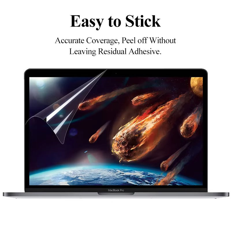 Premium HD Screen Protector for MacBook Air and Pro – Soft Film Guard Cover for 13, 14, 15, 16 Inch Models with Touch Bar, Anti-Scratch Laptop Accessory