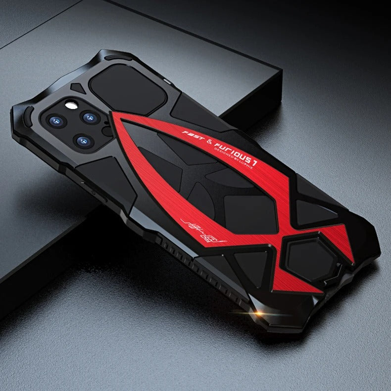 Robust Apple iPhone Case, MagSafe Compatible, Camera Lens & Screen Protection, Ultra Thin, Shockproof, Magnetic Full All Around Cover – 360° Full-Dome Armor Metal Case with Aluminum Bumper & Hybrid Rugged Protection