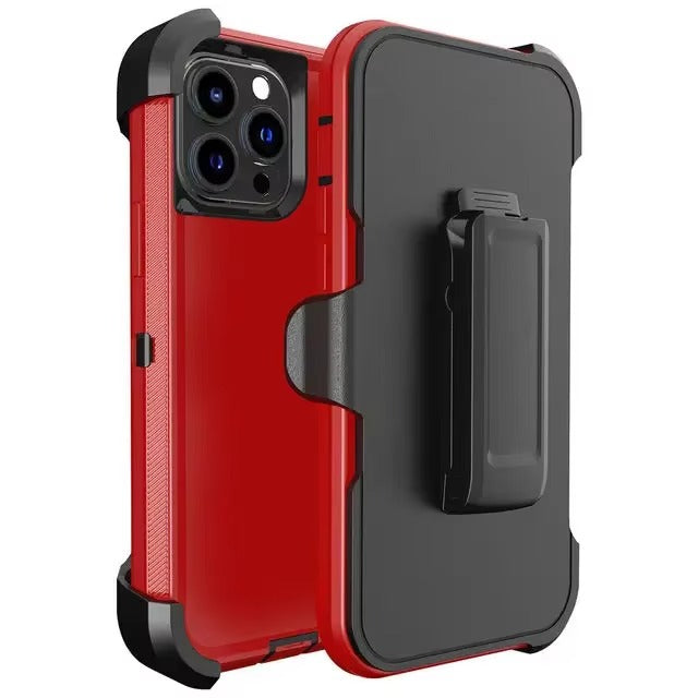 High Quality Apple iPhone Case, MagSafe Compatible, Camera Lens & Screen Protection, Ultra Thin, Shockproof, Magnetic Full All Around Cover – 3-in-1 Rugged Armor Case with Belt Clip & Dual-Layer PC+TPU Protection