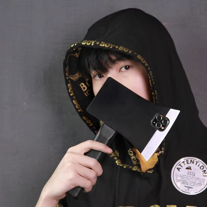 Luxury Apple iPhone Case, MagSafe Compatible, Camera Lens and Screen Protection, Ultra Thin, Shockproof, Magnetic, Full All Around Protection, 3D Axe Street Style Cover