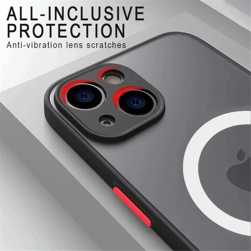 Luxury Apple iPhone Case Camera Lens & Screen Protection, Ultra Thin Shockproof Magnetic Full All Around Protection Cover