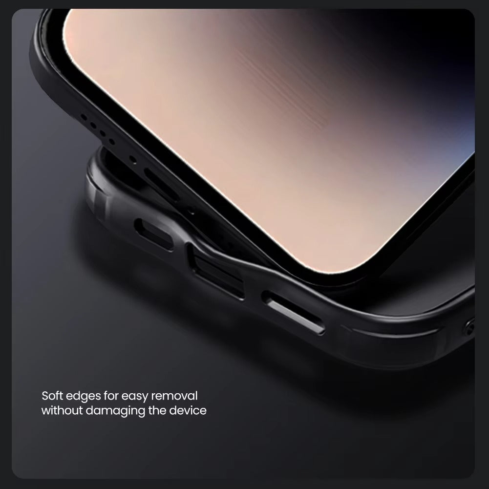 High Quality iPhone Case, MagSafe Compatible, Ultra Thin Magnetic Cover with Screen Guard Slide Camera Lens Protector Panel