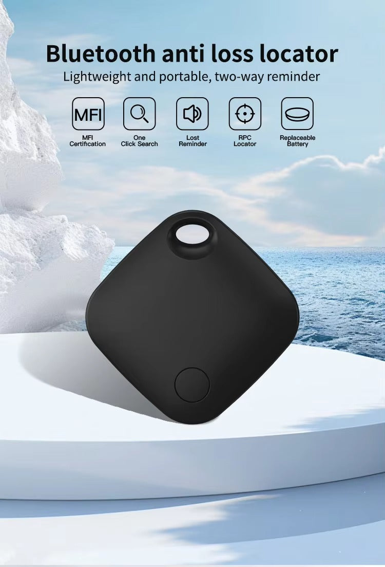 High Quality Bluetooth Smart Tracker – Mini GPS Tag with Keychain Ring, Anti-Lost Finder for Keys Works with iOS Devices
