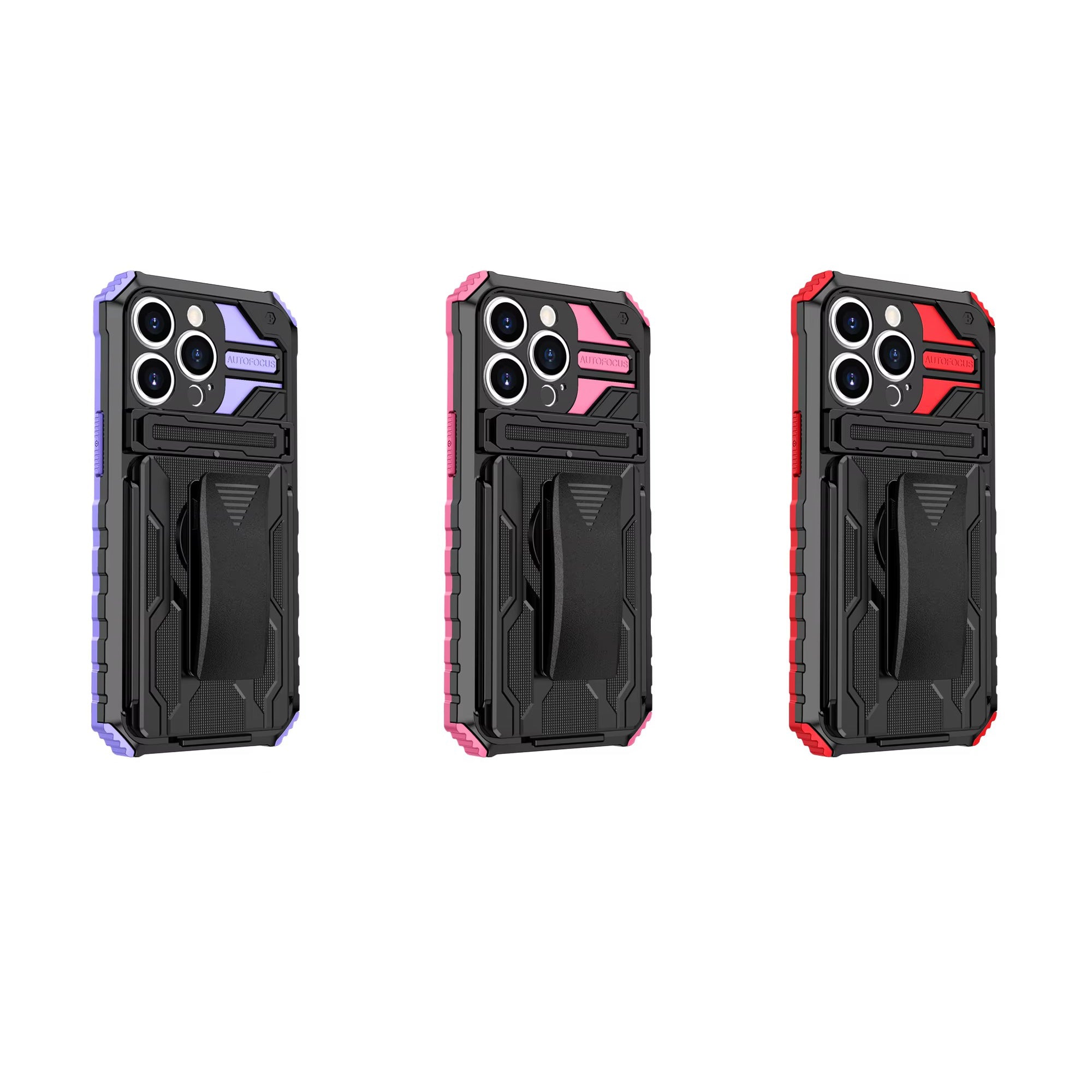 Robust Apple iPhone Case, MagSafe Compatible, Camera Lens & Screen Protection, Ultra Thin, Shockproof, Magnetic Full All Around Cover – Heavy Duty Armor Case with Kickstand, Holster & Belt Clip Attachment