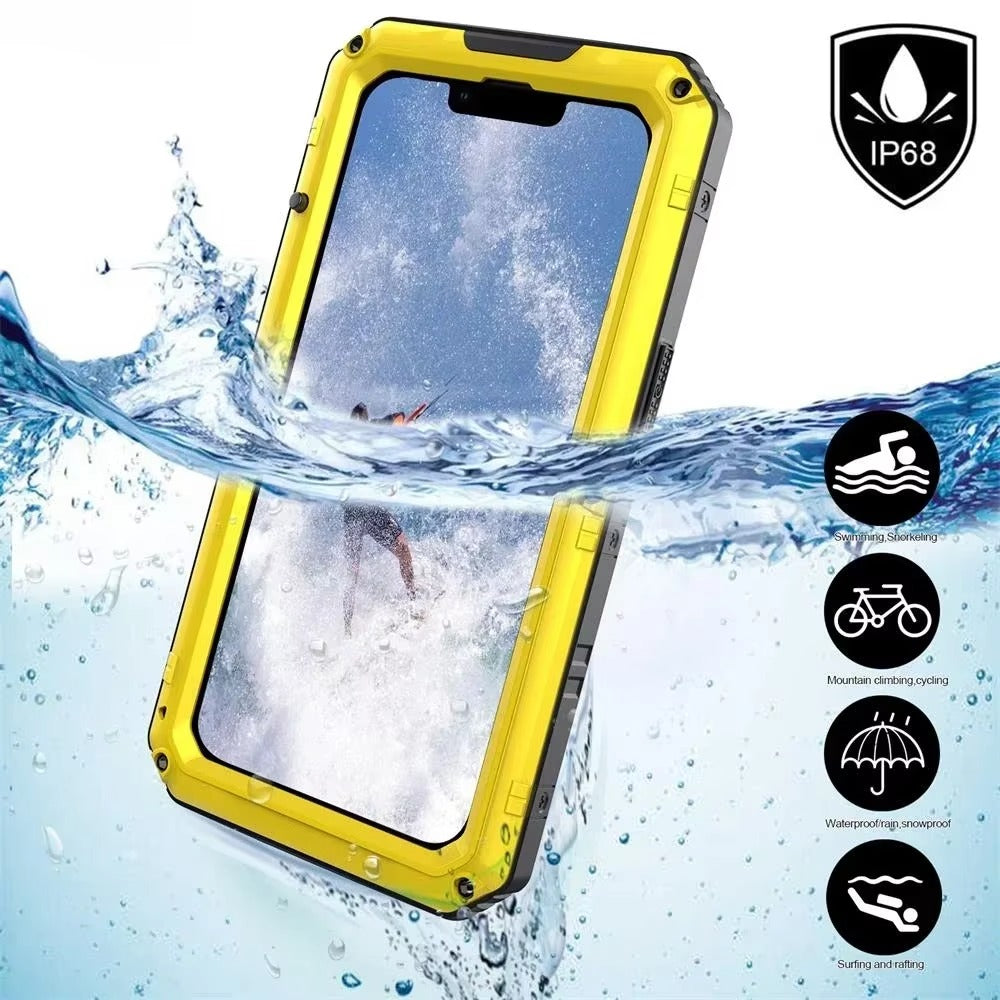 Robust Apple iPhone Case MagSafe Compatible, Camera Lens & Screen Protection, Cover with IP68 Waterproof Armor Design