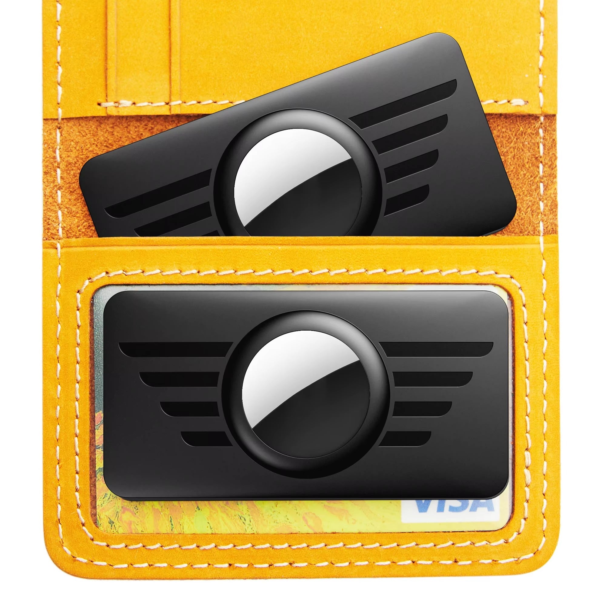 Premium Slim AirTag Wallet Case – Ultra-Thin Credit Card Holder Anti-Lost GPS Tracker Cover, Durable ABS Material, Lightweight Protective Sleeve for Wallets