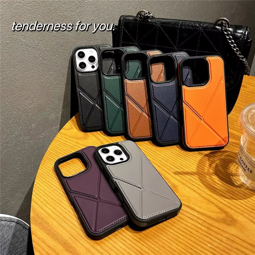 Luxury Apple iPhone Case, MagSafe Compatible, Camera Lens and Screen Protection, Ultra Thin, Shockproof, Magnetic, Full All Around Protection, Flip Leather Wallet Cover