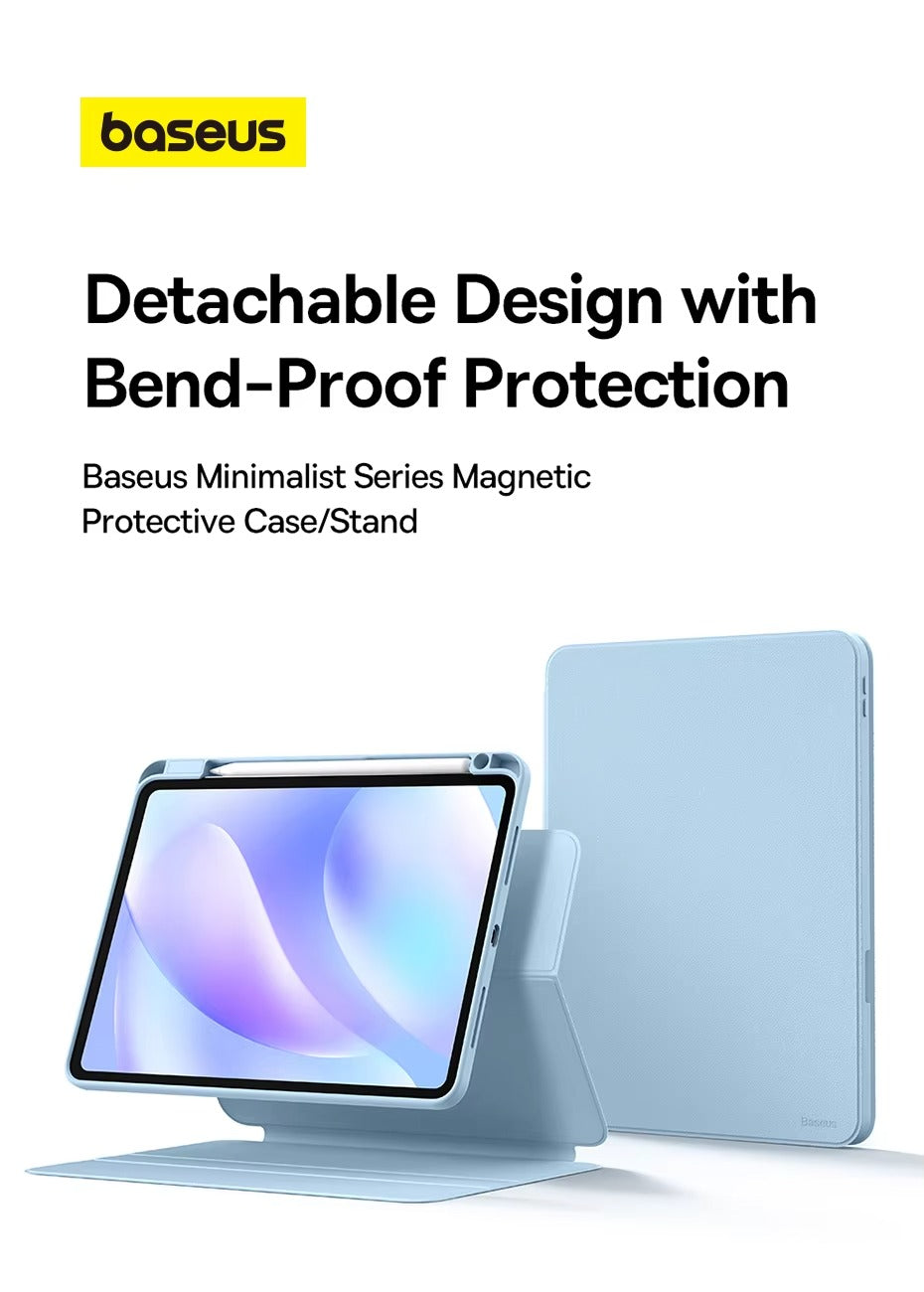 Premium Magnetic iPad Case with Pencil Holder – Slim Smart Cover with Auto SleepCompatible with 10.2", 10.9", 11", 12.9" Tablets