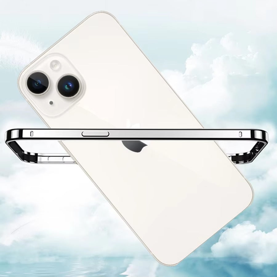 Luxury Apple iPhone Case, MagSafe Compatible, Camera Lens & Screen Protection, Ultra Thin, Shockproof, Magnetic Full All Around Cover – Lightweight Aluminum Metal Frame Bumper Case with Thin Alloy Back Protection