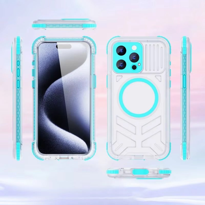 Luxury Apple iPhone Case MagSafe Compatible, Camera Lens & Screen Protection, Cover with IP68 Sealed Sport Design