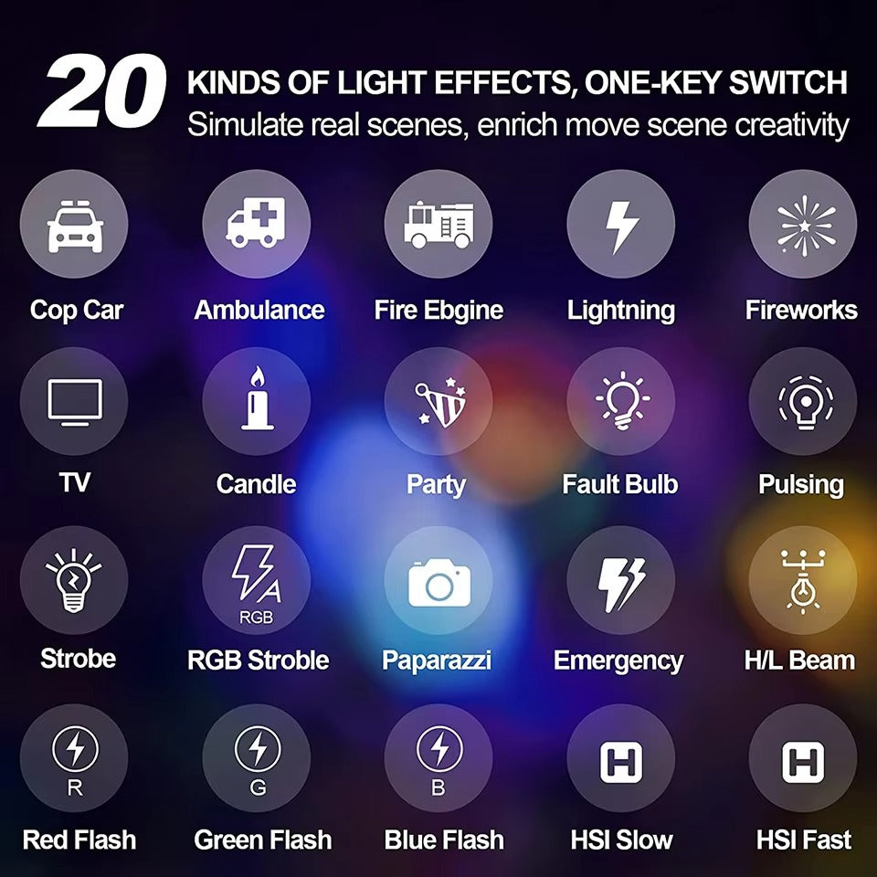 High Quality, RGB LED Video Light Panel – Adjustable 2500–9000K Fill Light with LCD Display, Vlogging, and Apple Devices