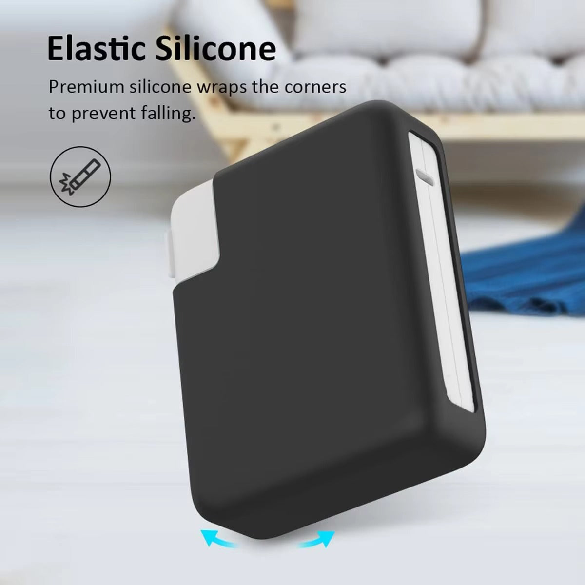 Premium Silicone Charger Case for MacBook Power Adapter – Soft Protective Cover for 140W, 96W, 87W, 85W, 67W, 61W, 60W, 45W, 35W, 30W, 29W USB-C Bricks