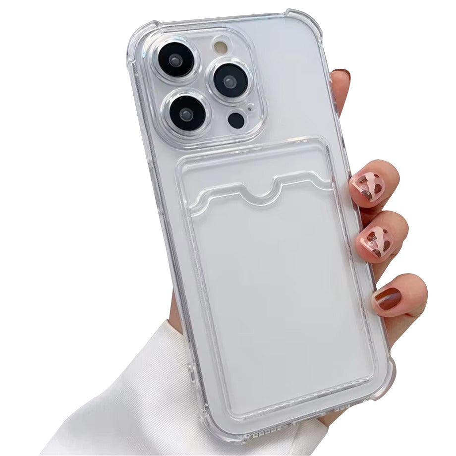 Luxury Apple iPhone Case, MagSafe Compatible, Camera Lens and Screen Protection, Ultra Thin, Shockproof, Magnetic, Full All Around Protection, Clear Card Slot Bumper Cover