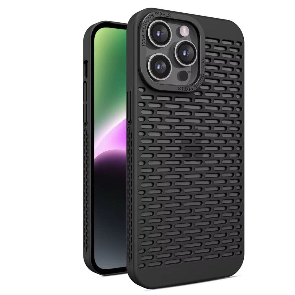 High Quality Apple iPhone Case, MagSafe Compatible, Camera Lens & Screen Protection, Ultra Thin, Shockproof, Magnetic Full All Around Cover – Hollow Cold-Cut Shockproof Case with Heat Dissipation & Anti-Fall Lens Protection