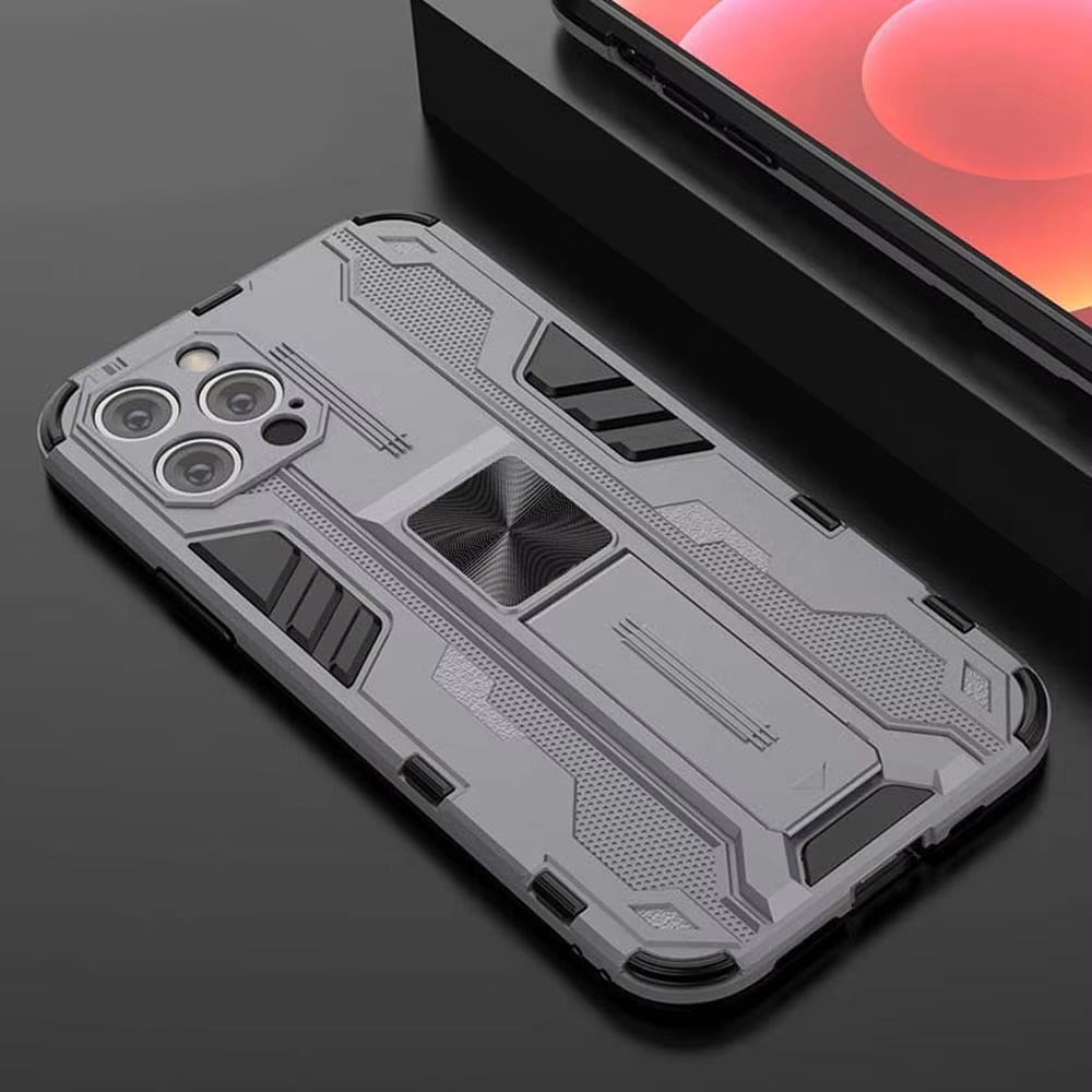 Robust Apple iPhone Case, MagSafe Compatible, Camera Lens and Screen Protection, Ultra Thin, Shockproof, Magnetic, Full All Around Protection, Armor Magnetic Holder Cover