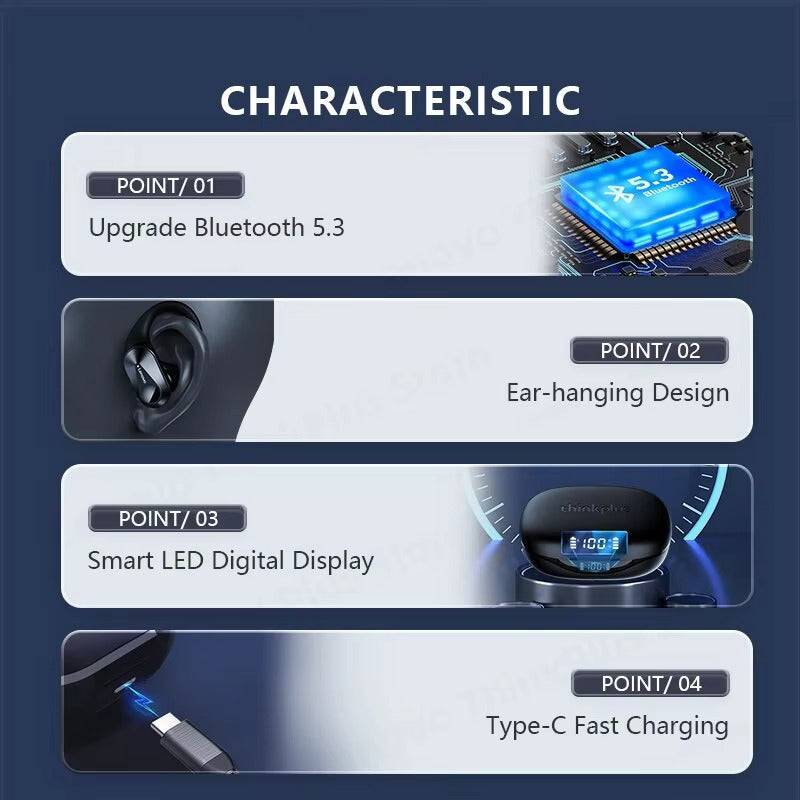 Premium Bluetooth 5.3 Wireless Earbuds for iPhone – TWS Sport with Stereo Sound, Noise Reduction, and Low-Latency Gaming Mode