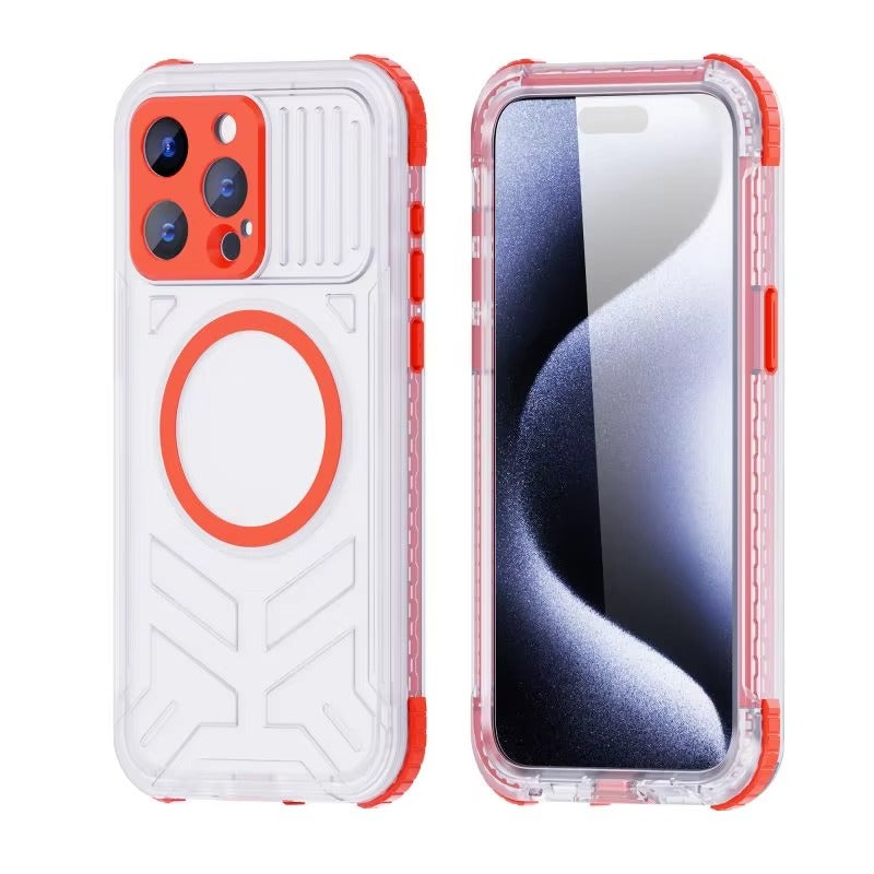 Luxury Apple iPhone Case MagSafe Compatible, Camera Lens & Screen Protection, Cover with IP68 Sealed Sport Design