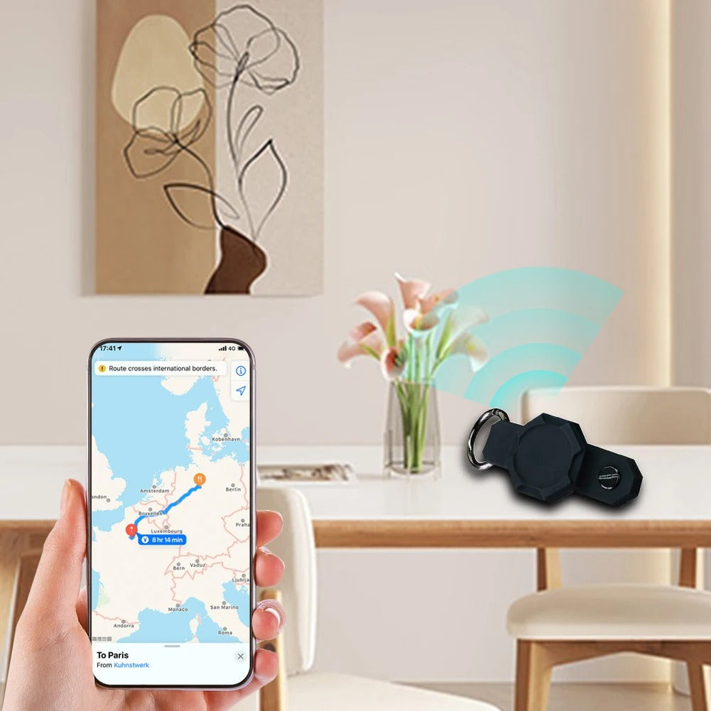 Waterproof Silicone Keychain Case for Apple AirTag – Anti-Lost Key Organizer with Screwdriver, Lightweight & Durable, Fits Up to 7 Keys