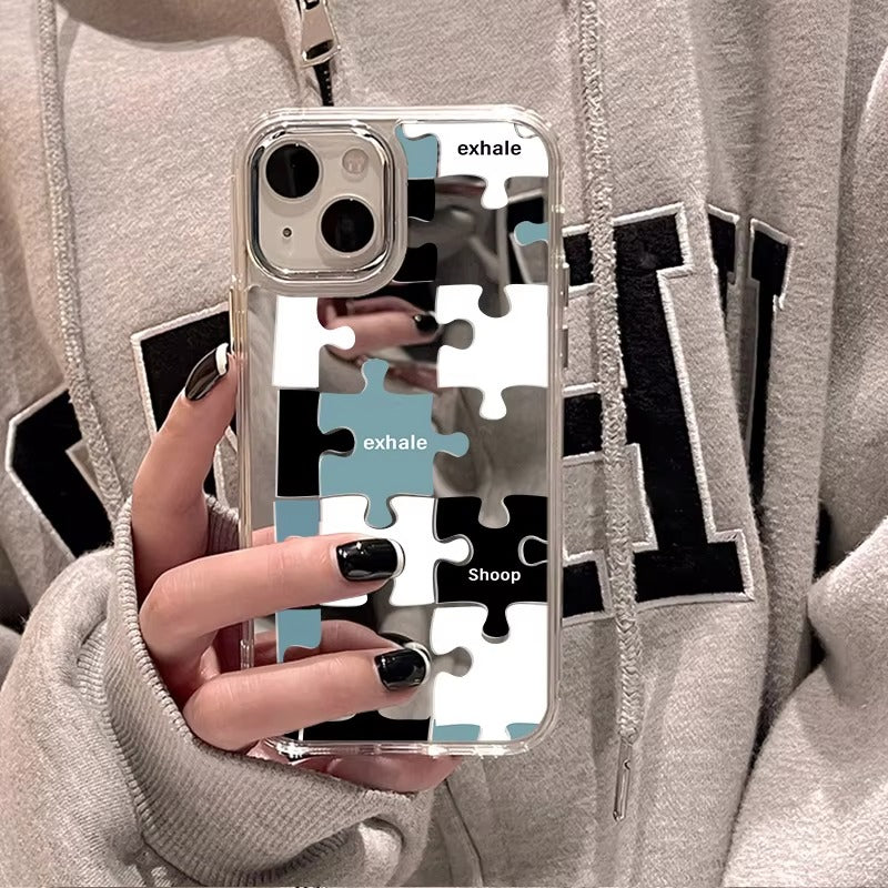 Premium Apple iPhone Case, MagSafe Compatible, Camera Lens and Screen Protection, Ultra Thin, Shockproof, Magnetic, Full All Around Protection, Plating Mirror Soft Cover