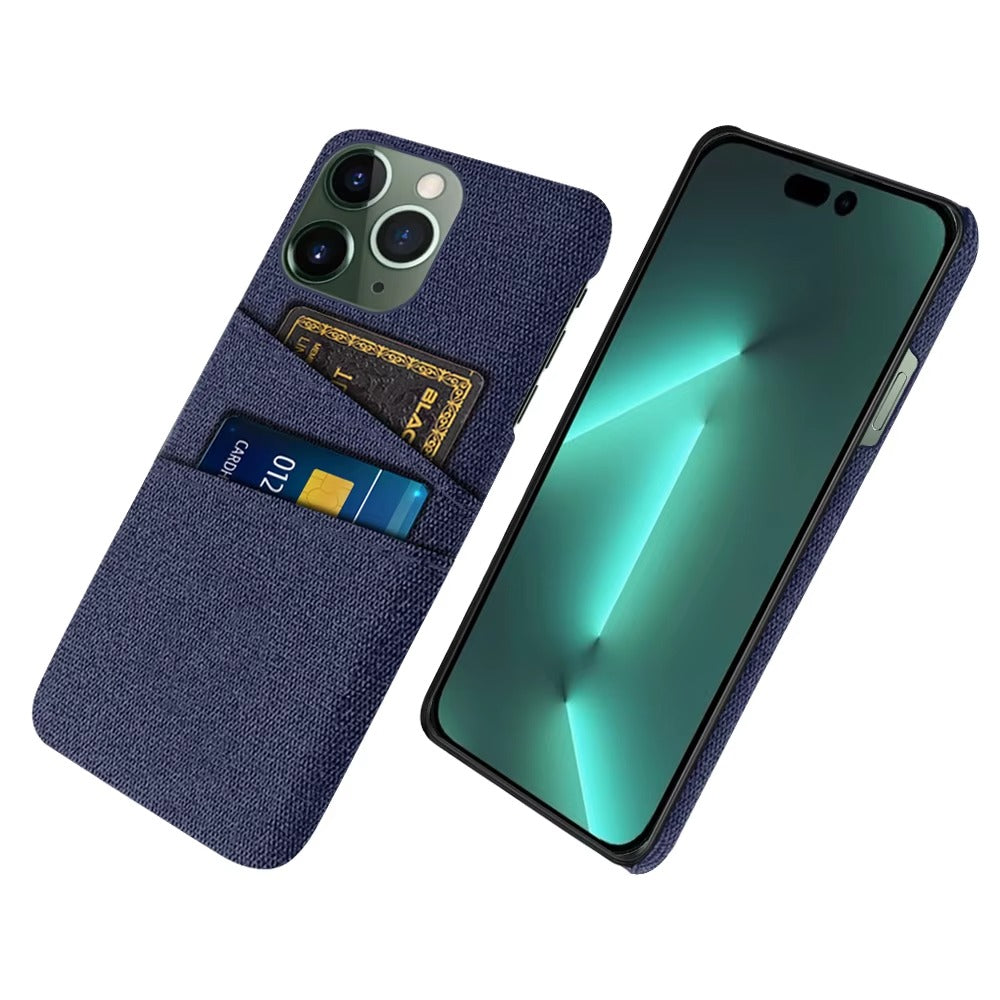 Premium Apple iPhone Case, MagSafe Compatible, Camera Lens and Screen Protection, Ultra Thin, Shockproof, Magnetic, Full All Around Protection, Dual Card Fabric Cover