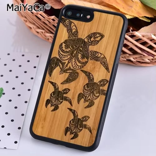 Luxury Apple iPhone Case, MagSafe Compatible, Camera Lens Protection, Magnetic, Full All Around Protection, Bamboo Wood Cover