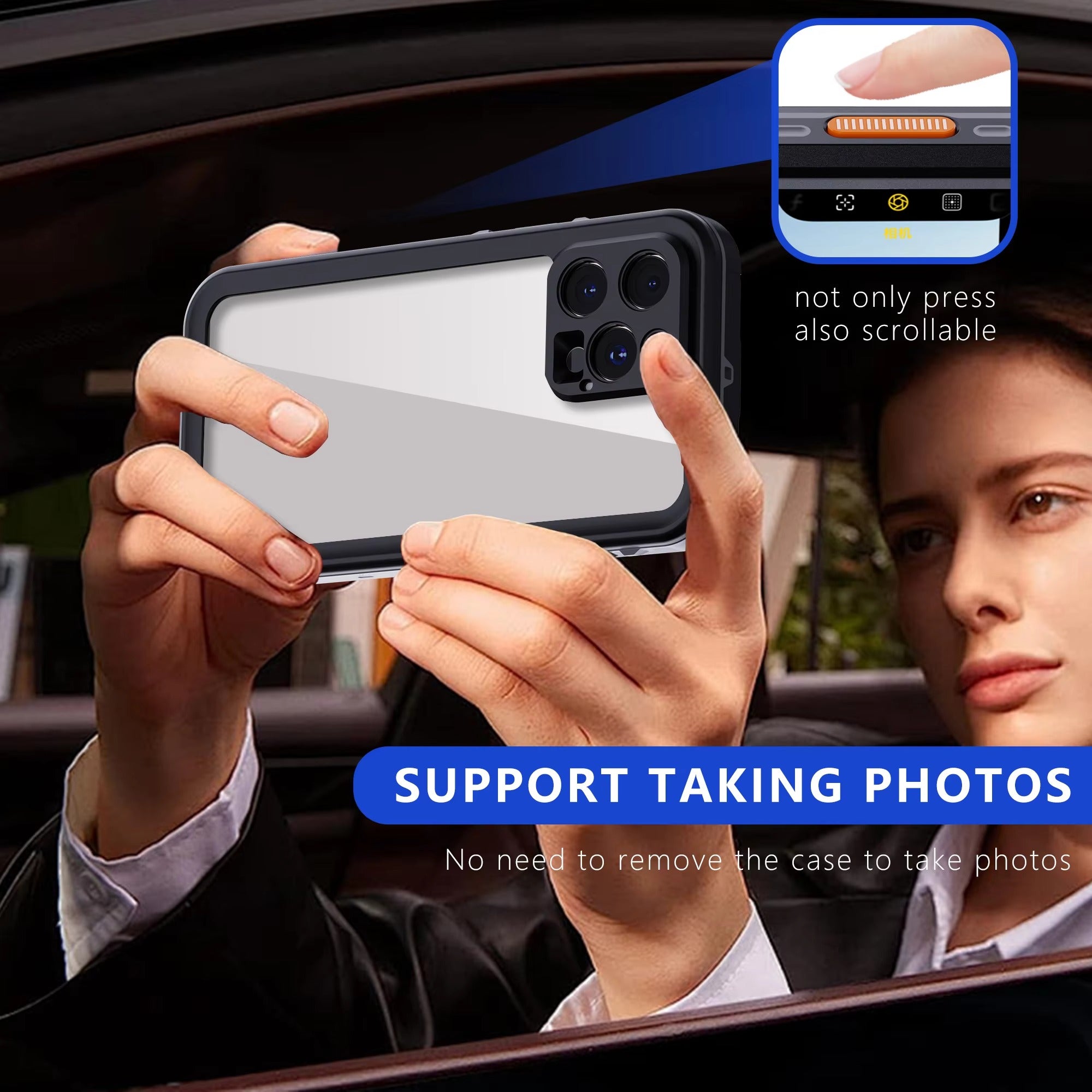 Luxury Apple iPhone Case MagSafe Compatible, Camera Lens & Screen Protection, Ultra Thin Shockproof Magnetic Full All Around Protection Cover with IP68 Waterproof 360 Seal Design