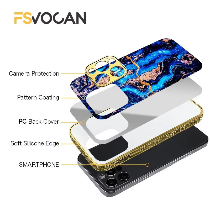 Luxury Apple iPhone Case, MagSafe Compatible, Camera Lens Protection, Screen Protection, Ultra Thin, Shockproof Cover