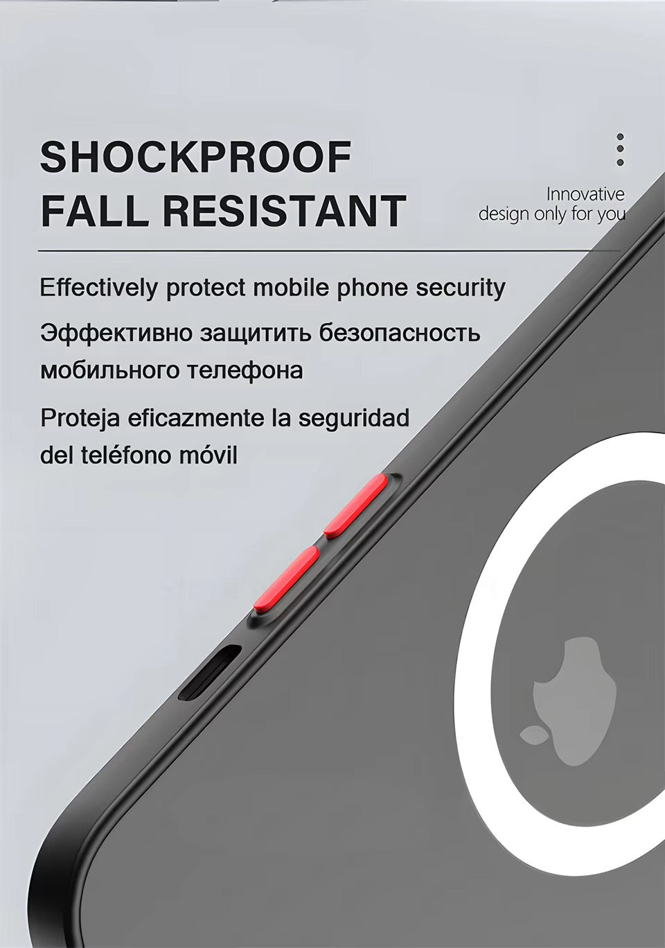 Luxury Apple iPhone Case Camera Lens & Screen Protection, Ultra Thin Shockproof Magnetic Full All Around Protection Cover