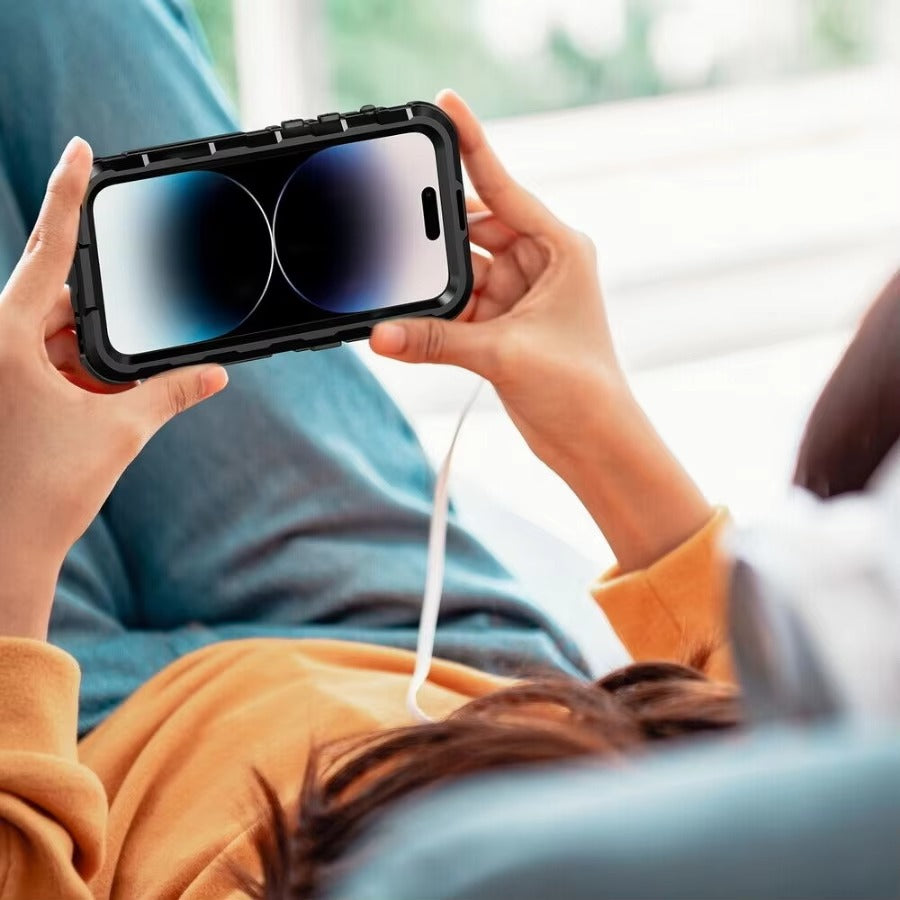 Robust Apple iPhone Case MagSafe Compatible, Camera Lens & Screen Protection, Ultra Thin Shockproof Magnetic Full All Around Protection Cover with IP68 Metal Military Design