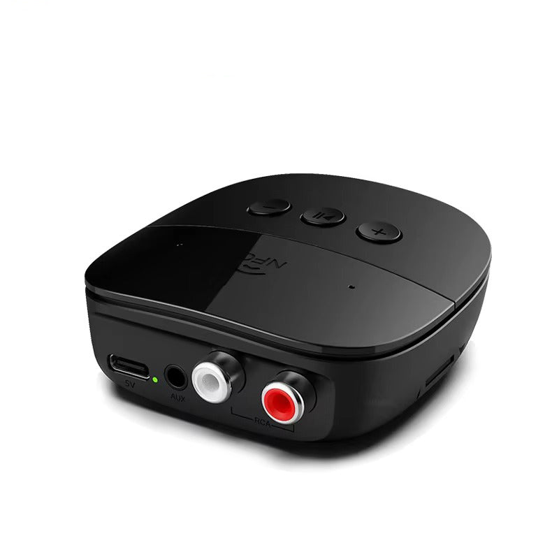 Premium Bluetooth 5.2 Audio Receiver for iPhone – Wireless RCA & TF Card, Mic Input, NFC, Car Kit & Speaker Amplifier Support