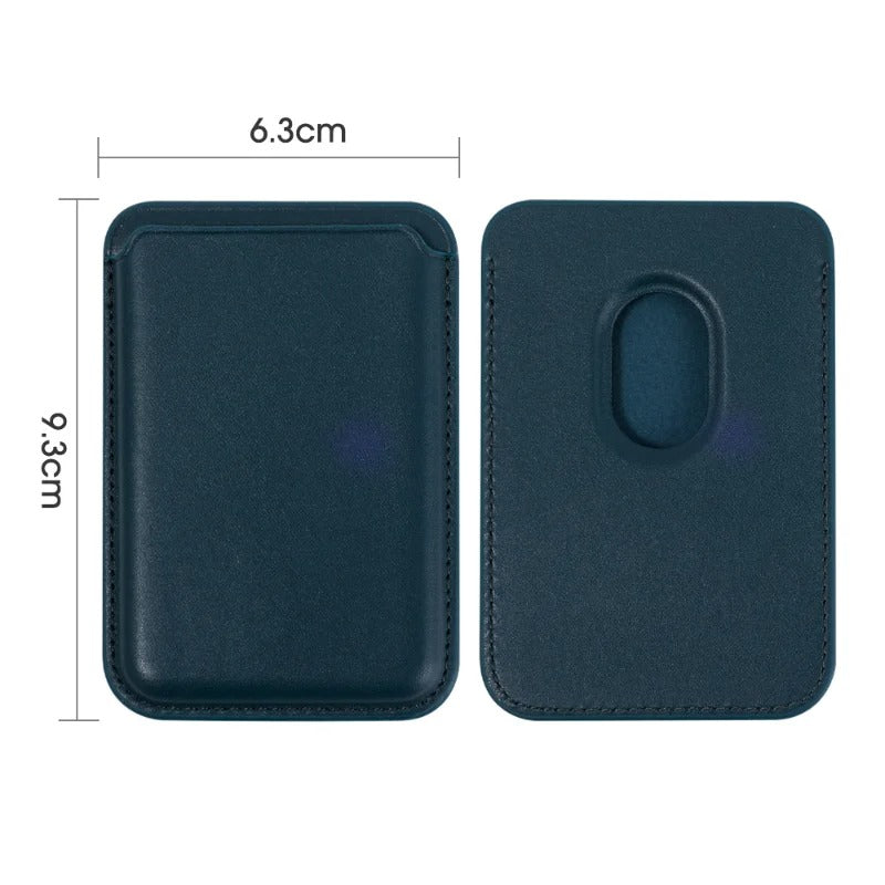 Premium Magnetic Leather Wallet for MagSafe – Slim Card Holder Case with RFID Block, Strong Magnet, Anti-Scratch, Non-Slip, Compatible with iPhone & Samsung