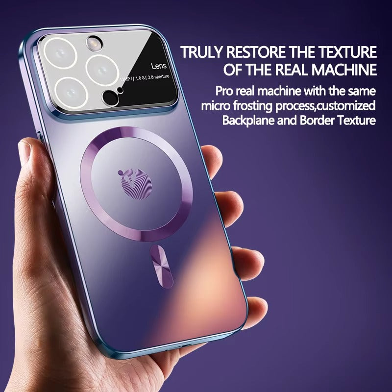 Premium Apple iPhone Case MagSafe Compatible, Camera Lens & Screen Protection, Ultra Thin Shockproof Magnetic Full All Around Protection Cover with Frosted AG Matte Back Design