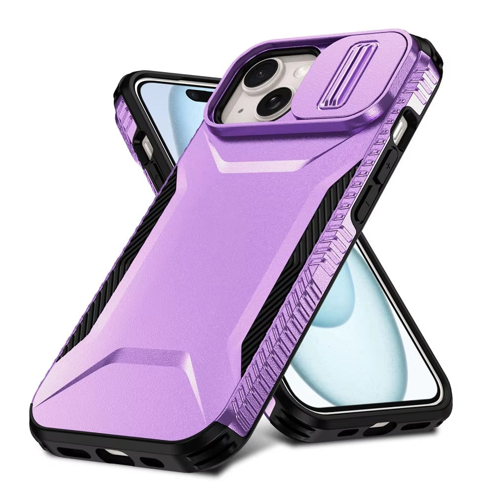 Robust Apple iPhone Case MagSafe Compatible, Camera Lens & Screen Protection, Cover with Slide Lens Armor Shell