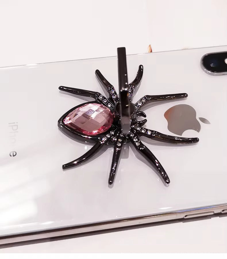 Luxury, Diamond Shiny Gems, Metal Phone Ring Holder – Rotatable, 360° Grip Stand Mount for Apple iPhone