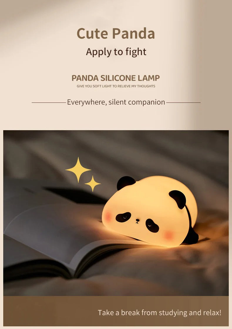 Premium Cute Animal LED Night Light – Touch Sensor, USB Rechargeable Silicone Lamp, 3 Brightness Levels, 30-Min Timer, Bedside Kids Room Decor, Portable & Soft Glow