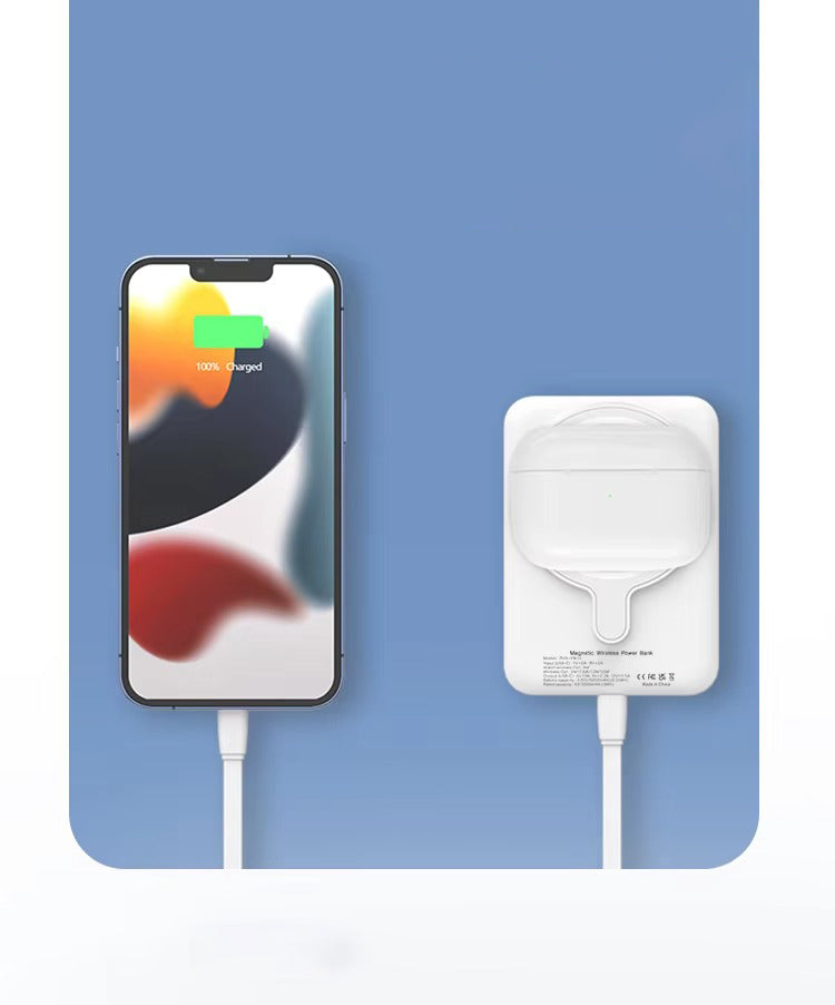 Premium, 10000mAh Magnetic Wireless Power Bank – PD Fast Charging, Portable Battery Source for iPhone, Apple Watch, AirPods